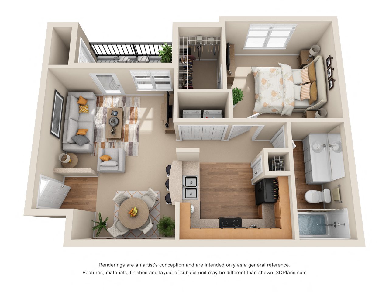 Floor Plans of The Canyons Apartments in Fort Worth, TX